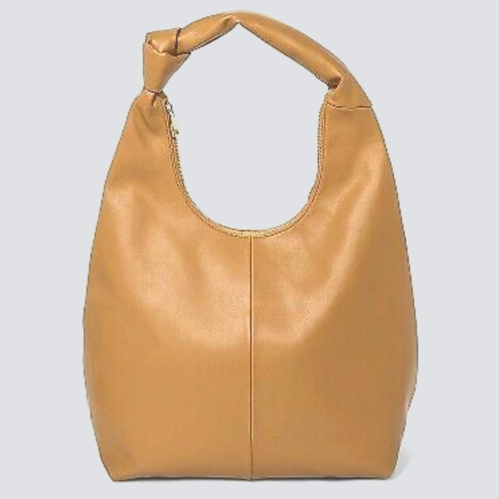 A NEW DAY Knotted Shoulder Bag in Caramel Purse